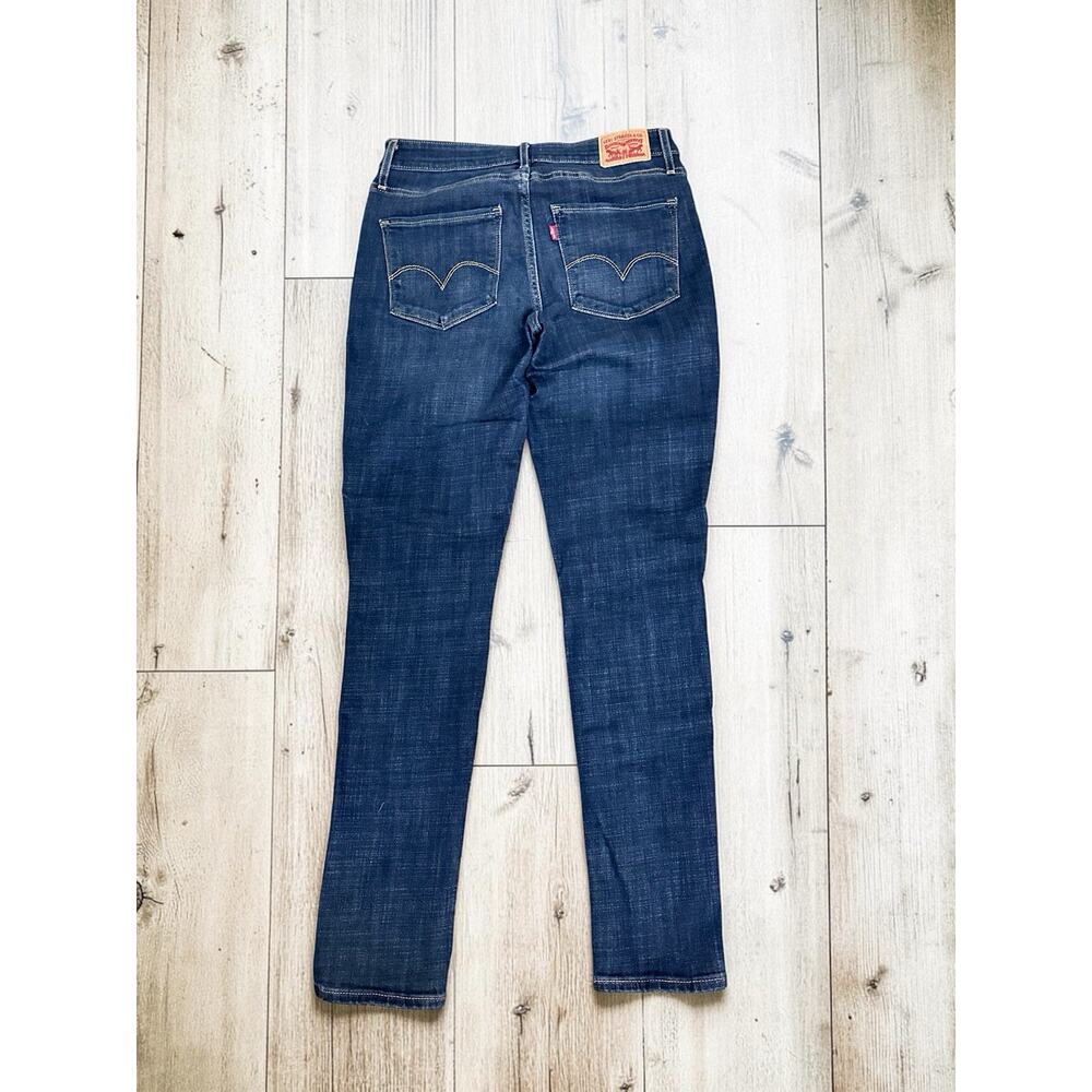 Levi's 721 High Rise Skinny Jeans Women's W30 L30 Dark Wash Blue Stretc - Picture 3 of 8